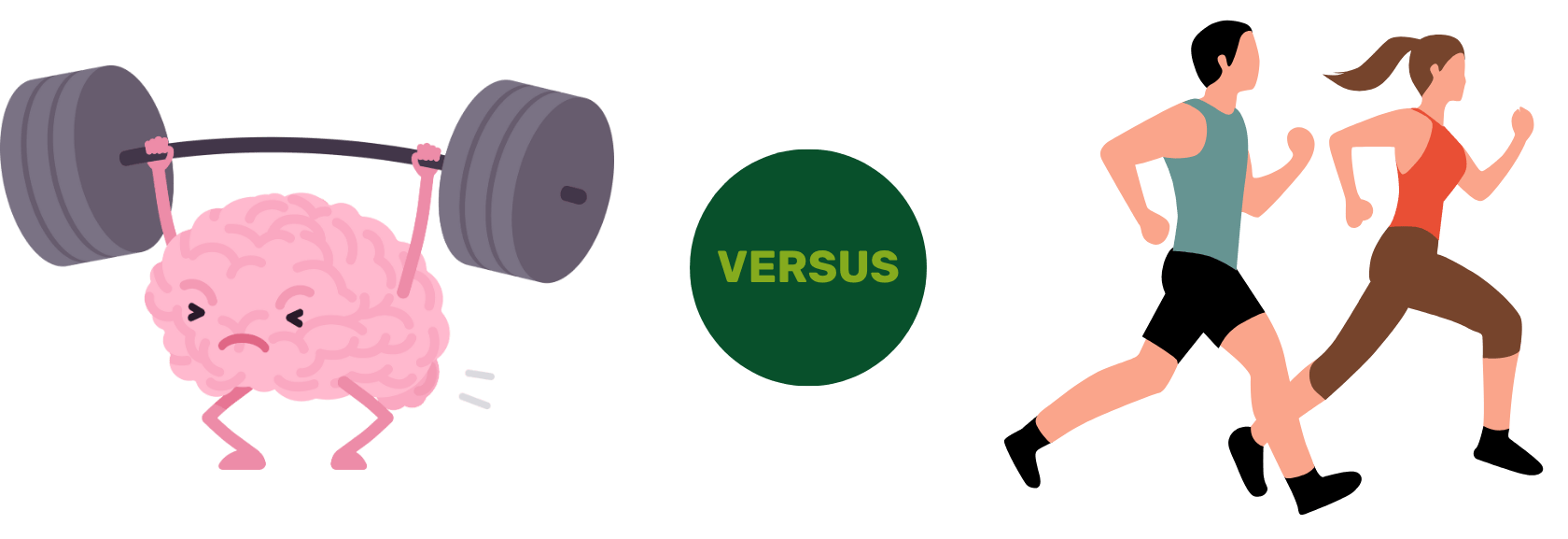 Schéma de l'effort cognitif vs l'effort physique